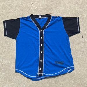Vintage BIKe two tone baseball button up Men's multi Shirt